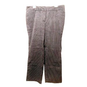 Venezia wide leg black pin striped mid-rise pants zs 16